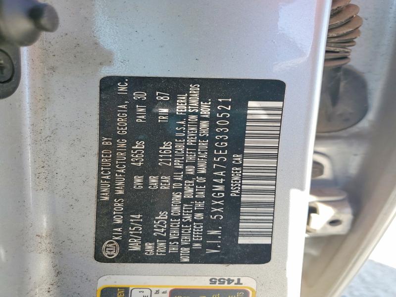 Aukcja sprzedaży 2014 Kia Optima, vin: 5XXGM4A75EG330521, numer aukcji: 46528056