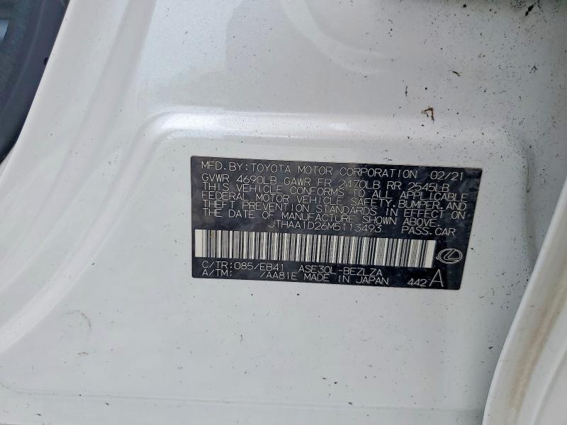 Продажа на аукционе авто 2021 Lexus Is, vin: JTHAA1D26M5113493, номер лота: 46407036