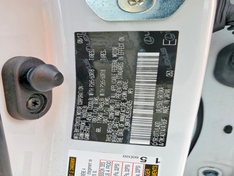 2018 Lexus Gx 460 მანქანა იყიდება აუქციონზე, vin: JTJBM7FX5J5182435, აუქციონის ნომერი: 79492645