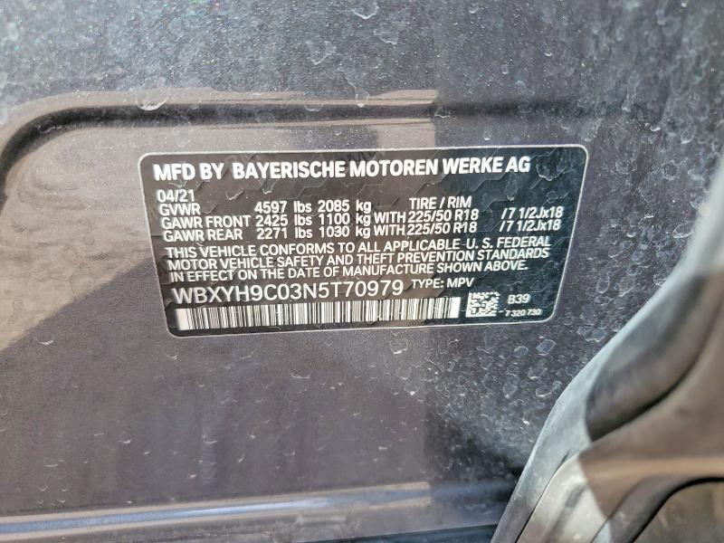 Продажа на аукционе авто 2022 Bmw X2, vin: WBXYH9C03N5T70979, номер лота: 79952505