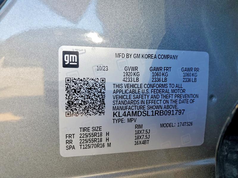 46405266 :رقم المزاد ، KL4AMDSL1RB091797 vin ، 2024 Buick Encore Gx مزاد بيع