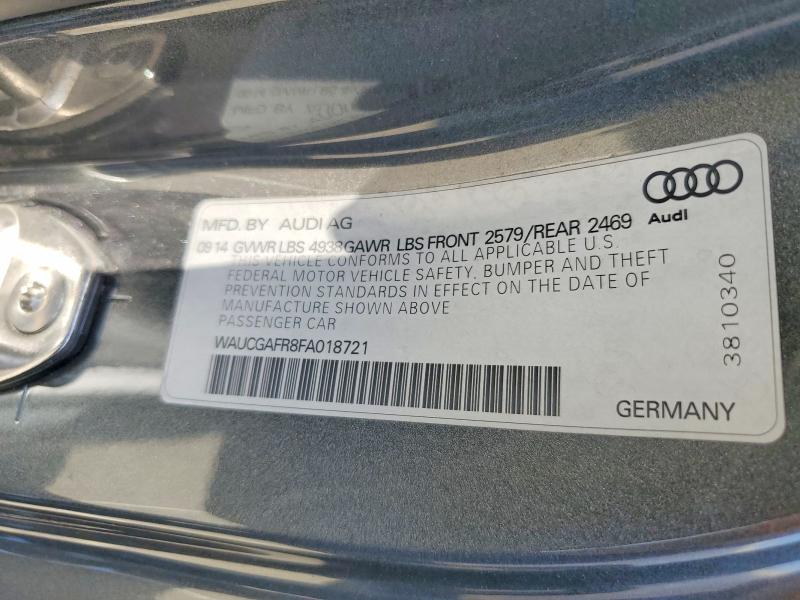 Продаж на аукціоні авто 2015 Audi S5, vin: WAUCGAFR8FA018721, номер лоту: 47821256