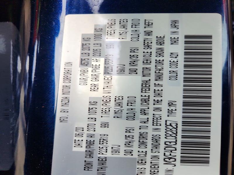 79199335 :رقم المزاد ، JM3KFADM3L0828257 vin ، 2020 Mazda Cx-5 مزاد بيع