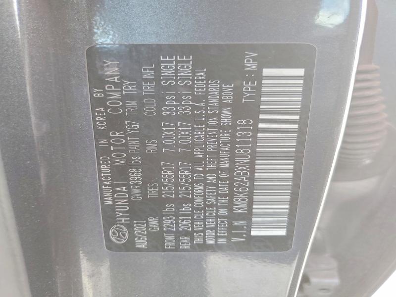 Aukcja sprzedaży 2022 Hyundai Kona, vin: KM8K62ABXNU811318, numer aukcji: 79821875
