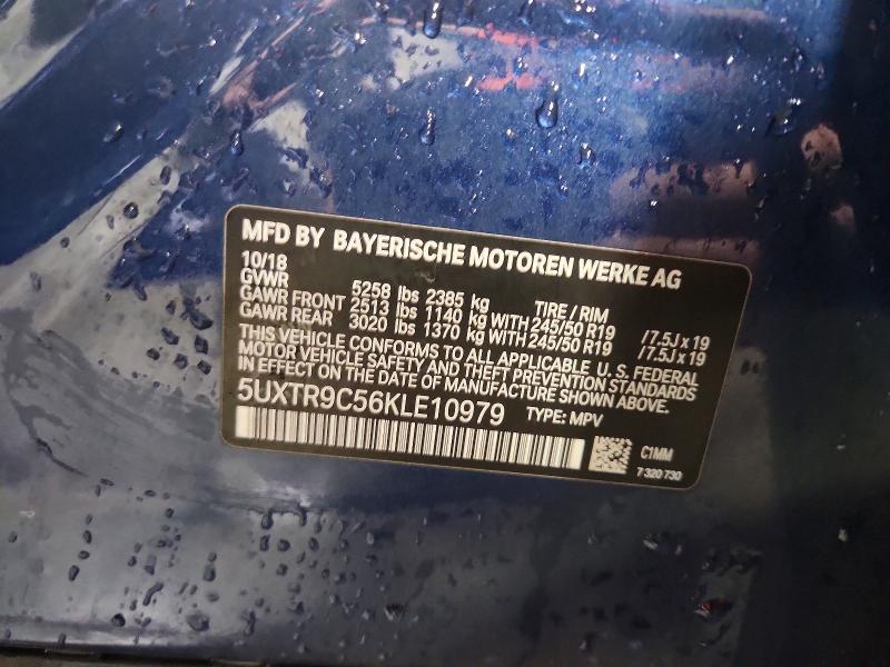 Продаж на аукціоні авто 2019 Bmw X3, vin: 5UXTR9C56KLE10979, номер лоту: 47378266
