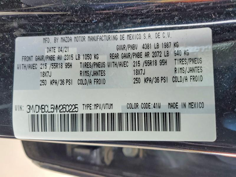 Продажа на аукционе авто 2021 Mazda Cx-30, vin: 3MVDMBCL5MM260225, номер лота: 79836975