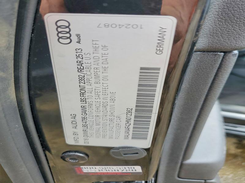 Продажа на аукционе авто 2017 Audi A4, vin: WAUANAF42HN012362, номер лота: 45611536