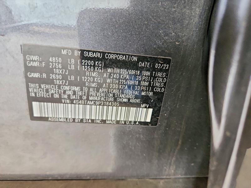 Продажа на аукционе авто 2023 Subaru Outback, vin: 4S4BTAMC9P3184305, номер лота: 48328596