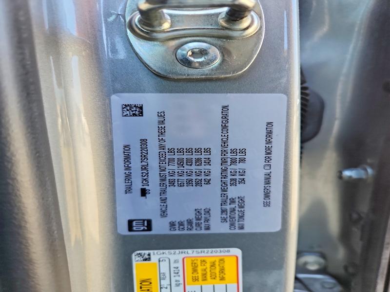 46556046 :رقم المزاد ، 1GKS2JRL7SR220308 vin ، 2025 Gmc Yukon Xl مزاد بيع