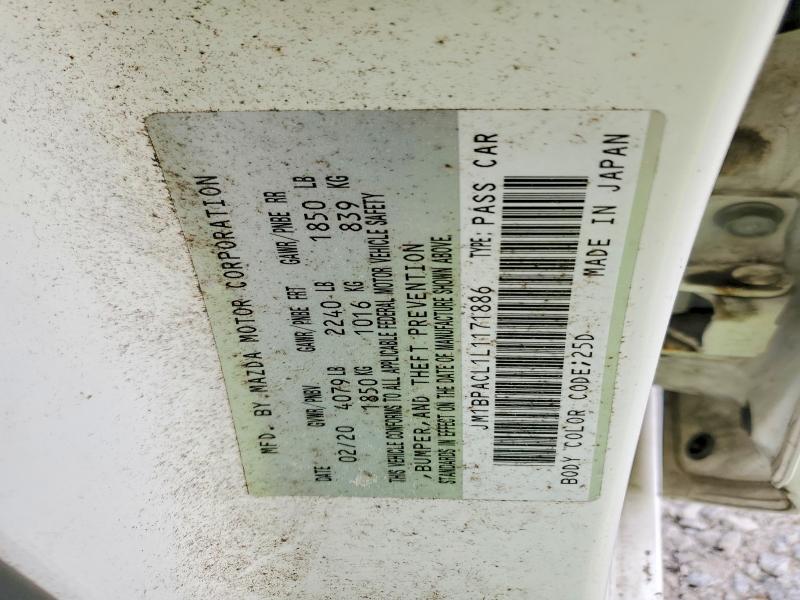 46153996 :رقم المزاد ، JM1BPACL1L1171886 vin ، 2020 Mazda 3 مزاد بيع