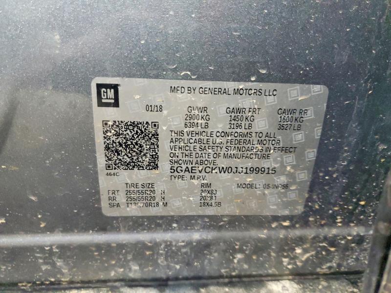 Aukcja sprzedaży 2018 Buick Enclave, vin: 5GAEVCKW0JJ199915, numer aukcji: 47652996