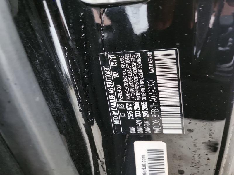 46235006 :رقم المزاد ، WDDXJ8FB7HA029090 vin ، 2017 Mercedes-benz S مزاد بيع
