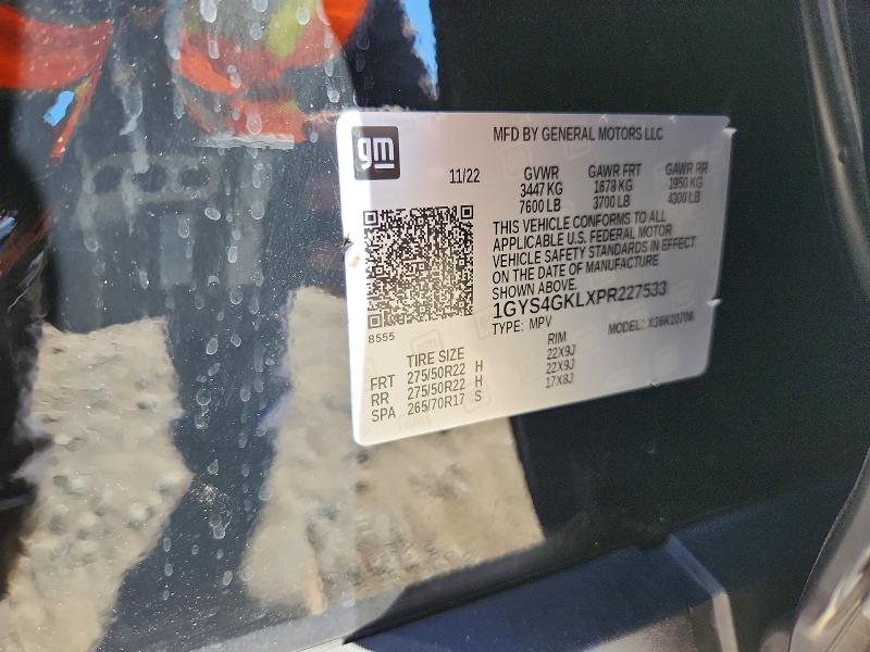 Aukcja sprzedaży 2023 Cadillac Escalade, vin: 1GYS4GKLXPR227533, numer aukcji: 47606286