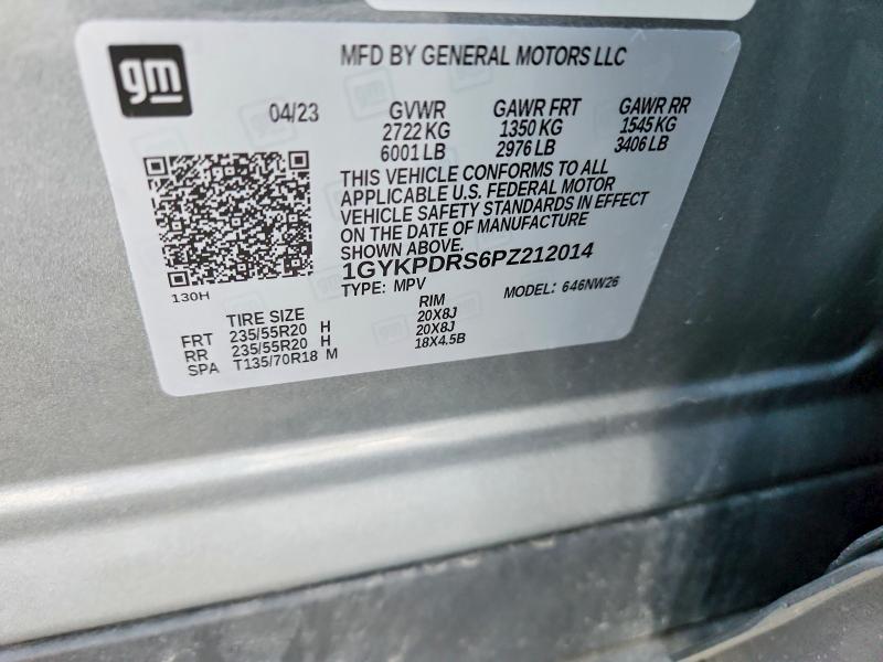 Aukcja sprzedaży 2023 Cadillac Xt6, vin: 1GYKPDRS6PZ212014, numer aukcji: 46322186