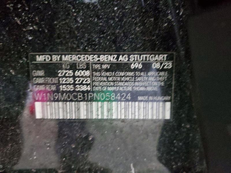 2023 Mercedes-benz Eqb მანქანა იყიდება აუქციონზე, vin: W1N9M0CB1PN058424, აუქციონის ნომერი: 78347065