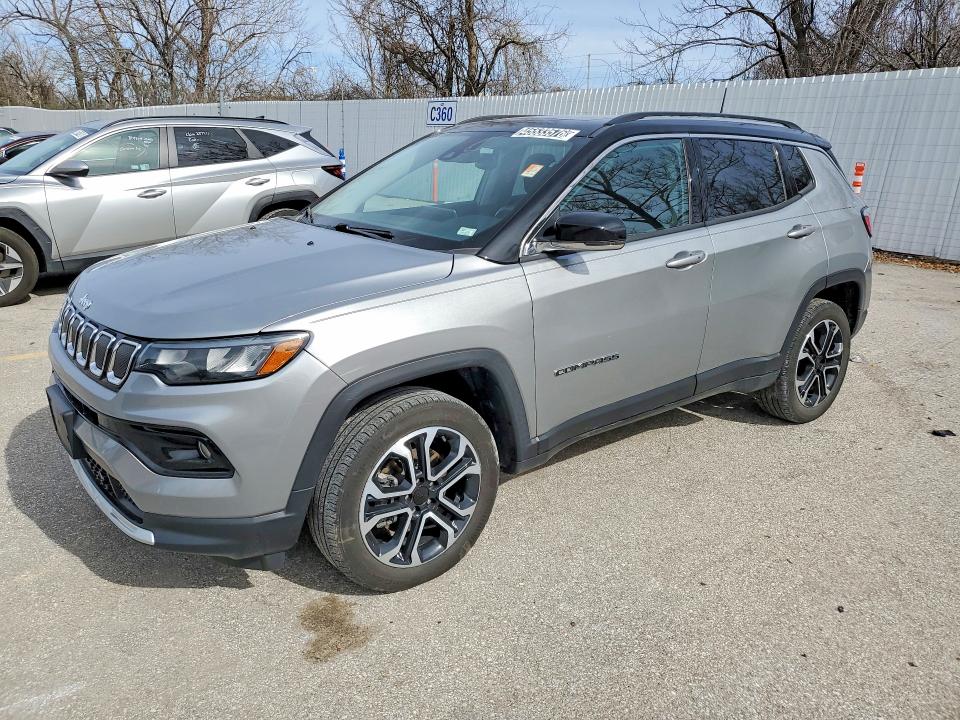 Auction sale of the 2022 Jeep Compass, vin: 3C4NJDCB4NT104430, lot number: 45533576