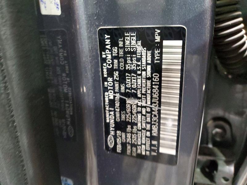 79279645 :رقم المزاد ، KM8J3CA43JU684160 vin ، 2018 Hyundai Tucson مزاد بيع