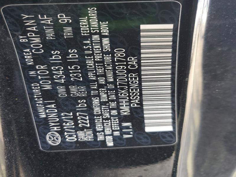 Aukcja sprzedaży 2013 Hyundai Genesis Coupe, vin: KMHHU6KJ7DU091780, numer aukcji: 47707796