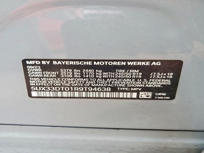Aukcja sprzedaży 2024 Bmw X4, vin: 5UX33DT01R9T94638, numer aukcji: 42003926