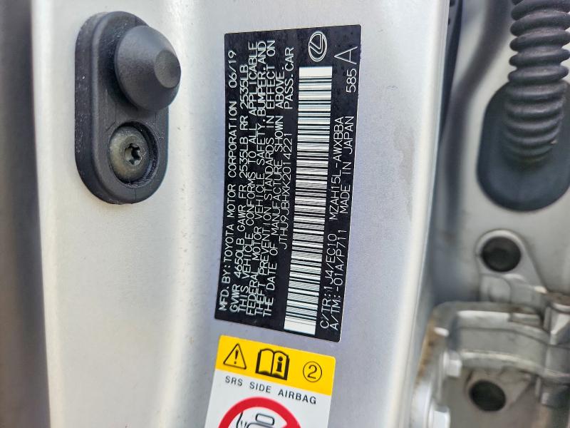 Продажа на аукционе авто 2019 Lexus Ux 250h, vin: JTHU9JBHXK2014221, номер лота: 79965085