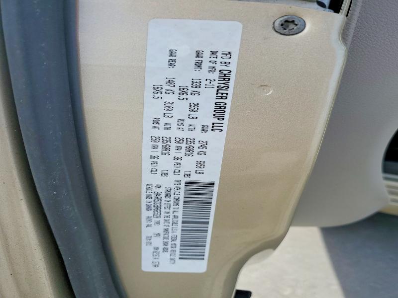 Auction sale of the 2011 Chrysler Town & Country, vin: 2A4RR5DG3BR665320, lot number: 47027226