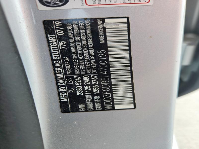 Продажа на аукционе авто 2020 Mercedes-benz E, vin: WDDZF8DB5LA700195, номер лота: 47278066