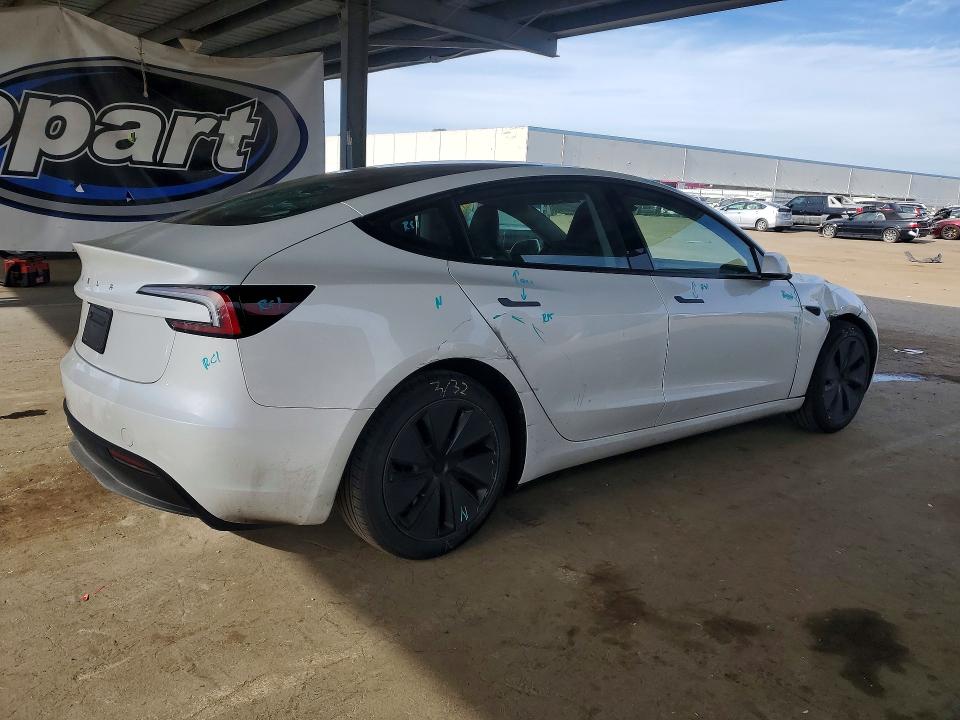 Продаж на аукціоні авто 2026 Tesla Model 3, vin: 5YJ3E1EA1TF130302, номер лоту: 45853296