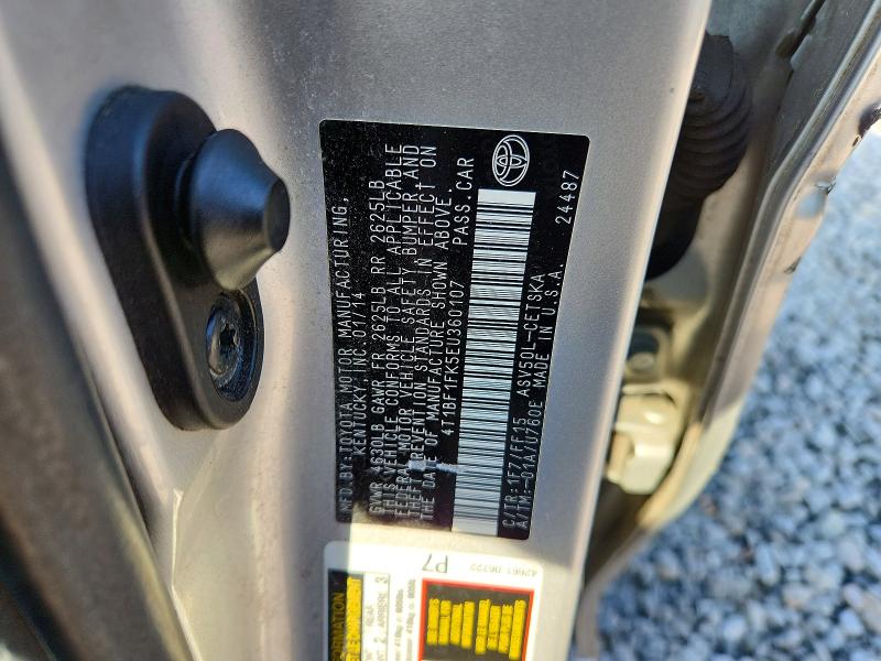 Продажа на аукционе авто 2014 Toyota Camry, vin: 4T1BF1FK5EU360107, номер лота: 47407746