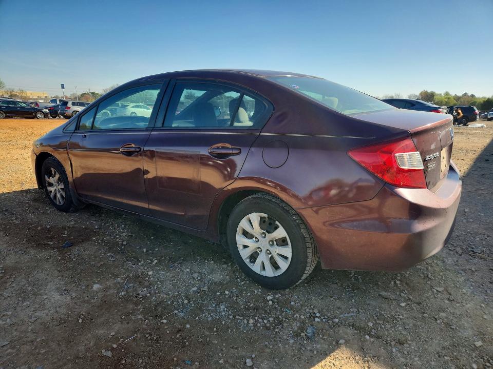 45605776 :رقم المزاد ، 19XFB2F52CE031457 vin ، 2012 Honda Civic مزاد بيع