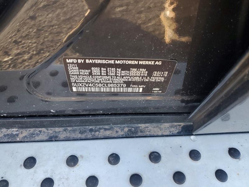 47025086 :رقم المزاد ، 5UXZV4C58CL985379 vin ، 2012 Bmw X5 مزاد بيع