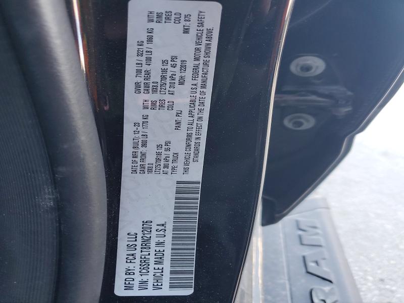 Продаж на аукціоні авто 2024 Ram 1500, vin: 1C6SRFLT8RN212076, номер лоту: 78278615