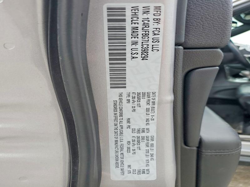 Продаж на аукціоні авто 2020 Jeep Grand Cherokee, vin: 1C4RJFBG7LC398294, номер лоту: 48138246