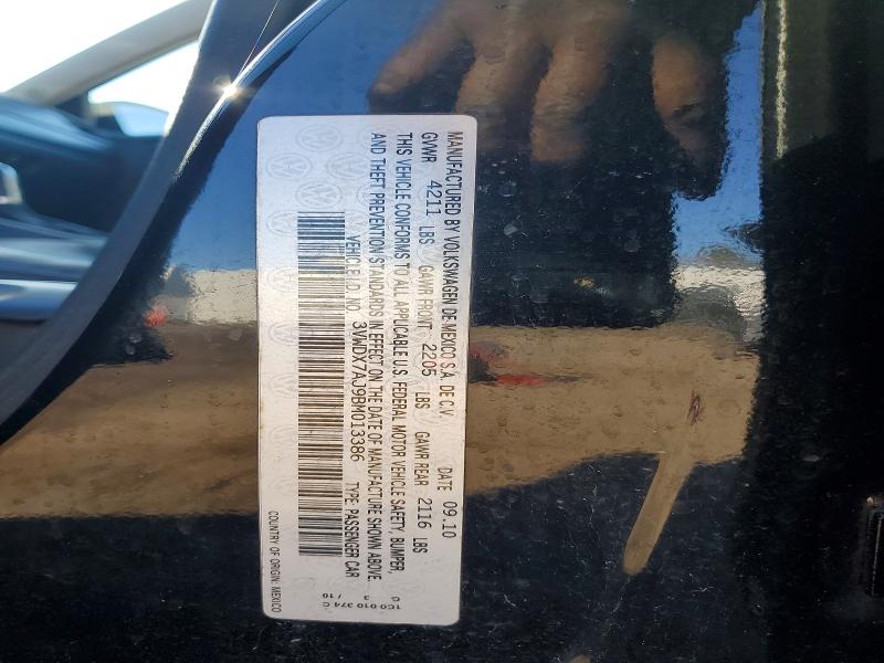 2011 Volkswagen Jetta მანქანა იყიდება აუქციონზე, vin: 3VWDX7AJ9BM013386, აუქციონის ნომერი: 41909276
