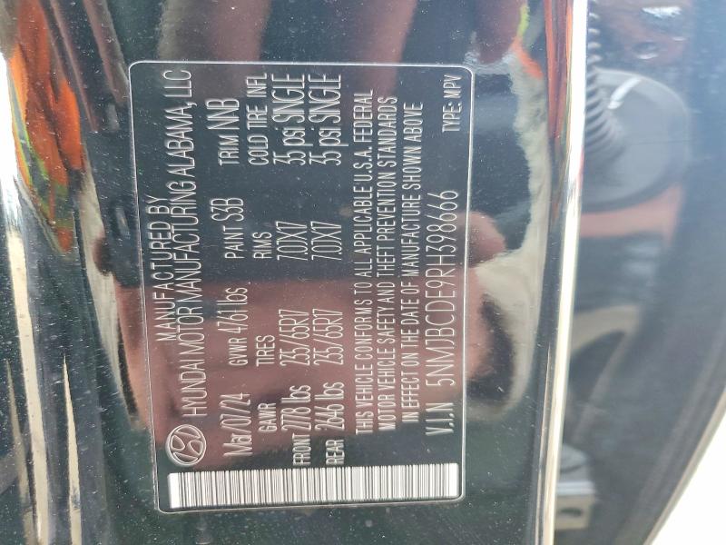 Продаж на аукціоні авто 2024 Hyundai Tucson, vin: 5NMJBCDE9RH398666, номер лоту: 47302726