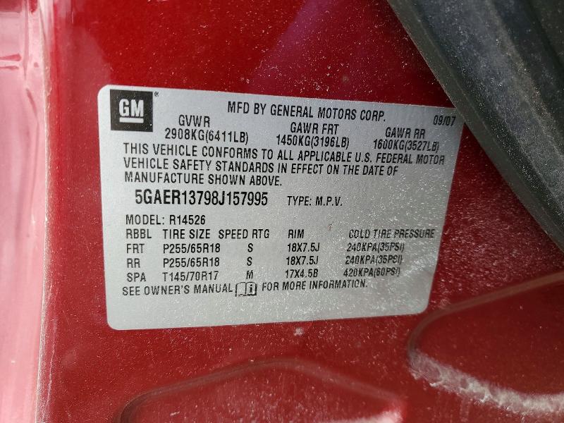 Продаж на аукціоні авто 2008 Buick Enclave, vin: 5GAER13798J157995, номер лоту: 46344546