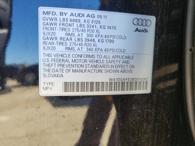 Aukcja sprzedaży 2011 Audi Q7, vin: WA1DGAFE2BD010282, numer aukcji: 46716876