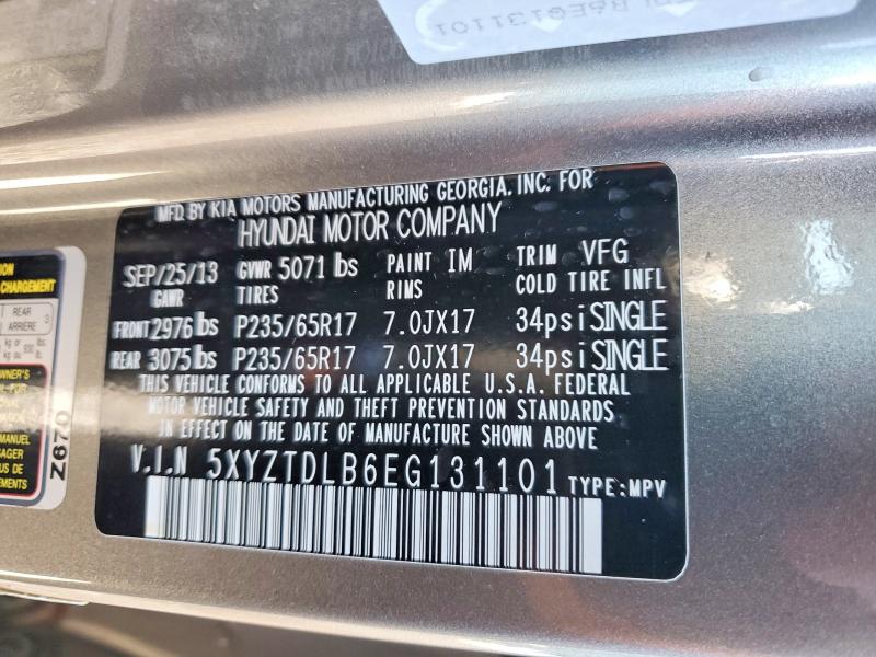 2014 Hyundai Santa Fe Sport მანქანა იყიდება აუქციონზე, vin: 5XYZTDLB6EG131101, აუქციონის ნომერი: 79740115