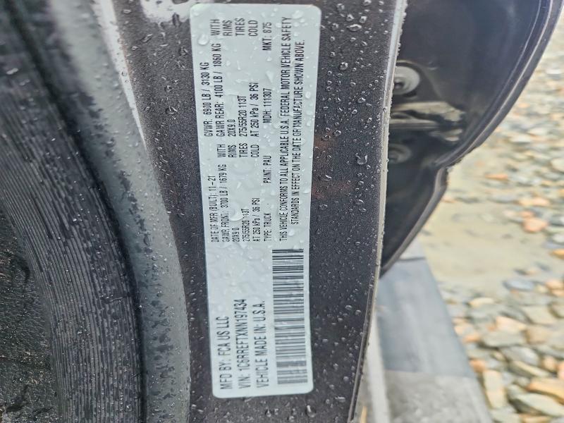 2022 Ram 1500 მანქანა იყიდება აუქციონზე, vin: 1C6RREFTXNN197434, აუქციონის ნომერი: 46264486
