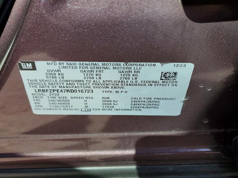 2024 Buick Envision მანქანა იყიდება აუქციონზე, vin: LRBFZPE47RD016723, აუქციონის ნომერი: 45460226