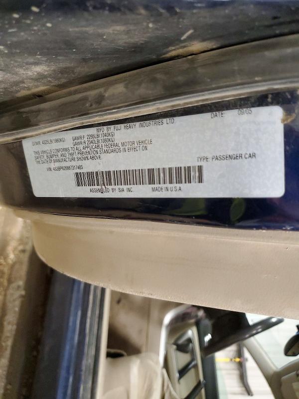 Aukcja sprzedaży 2006 Subaru Legacy, vin: 4S3BP626667317483, numer aukcji: 45681726