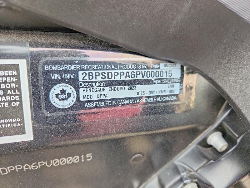 Продаж на аукціоні авто 2023 Skid Renegade Enduro 900, vin: 2BPSDPPA6PV000015, номер лоту: 79917855