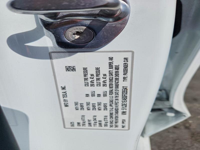 2025 Tesla Model 3 მანქანა იყიდება აუქციონზე, vin: 5YJ3E1EA6SF035541, აუქციონის ნომერი: 48018866