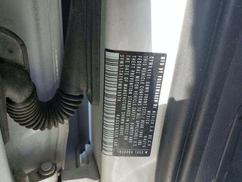 47894966 :رقم المزاد ، 3VW517AT5FM816578 vin ، 2015 Volkswagen Beetle مزاد بيع