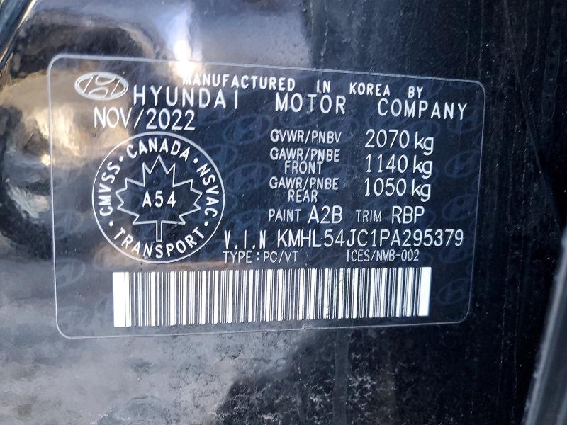 2023 Hyundai Sonata მანქანა იყიდება აუქციონზე, vin: KMHL54JC1PA295379, აუქციონის ნომერი: 79221785