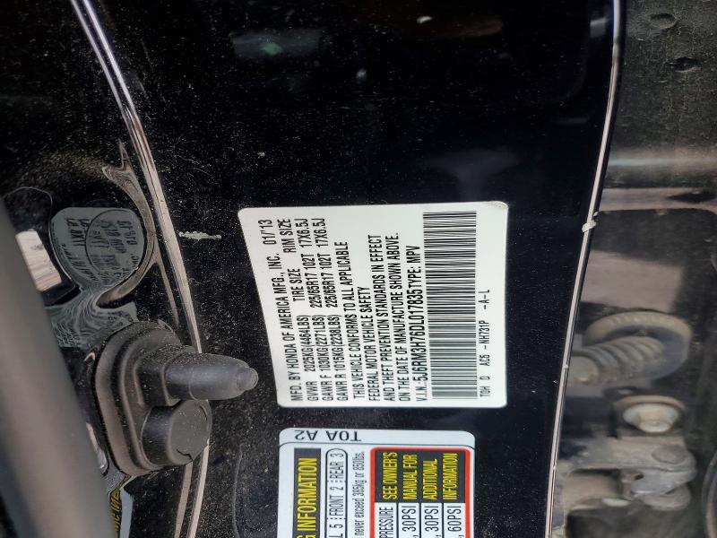 Aukcja sprzedaży 2013 Honda Cr-v, vin: 5J6RM3H76DL017835, numer aukcji: 79902805