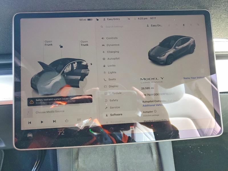 Продажа на аукционе авто 2024 Tesla Model Y, vin: 7SAYGDEDXRF192305, номер лота: 46167296