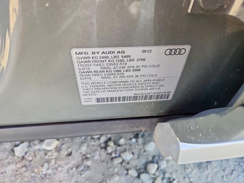 Aukcja sprzedaży 2023 Audi Q5, vin: WA1EAAFY4P2013798, numer aukcji: 45619276