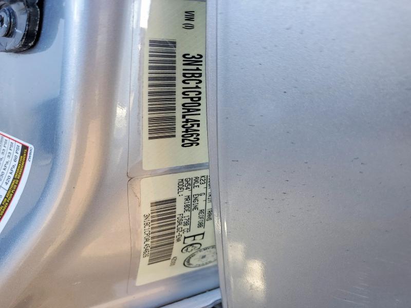 41754266 :رقم المزاد ، 3N1BC1CP0AL454626 vin ، 2010 Nissan Versa مزاد بيع