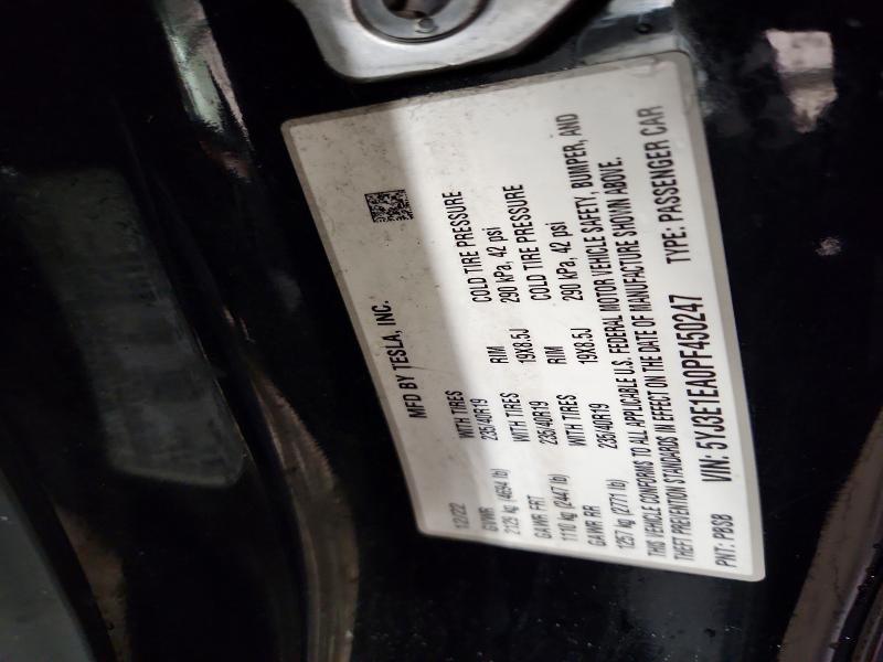 Auction sale of the 2023 Tesla Model 3, vin: 5YJ3E1EA0PF450247, lot number: 46726846