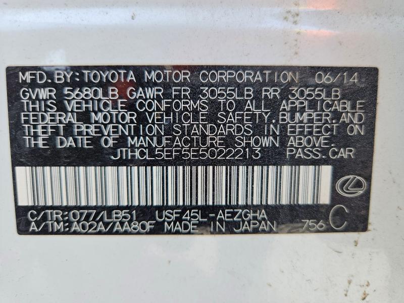 Aukcja sprzedaży 2014 Lexus Ls 460, vin: JTHCL5EF5E5022213, numer aukcji: 48404496